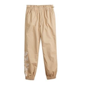 Vanilla Star Girls Khaki Butterfly Joggers- Size 10
